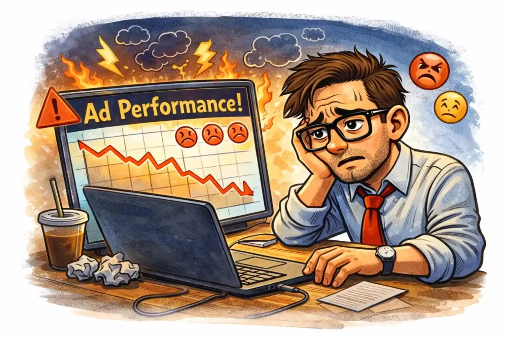 Sad creative strategy in performance marketing